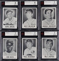 1960 Leaf Baltimore Orioles BVG EX-MT to NM-MT 8 Graded Team Set (11)