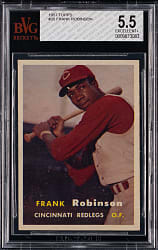 1957 Topps #35 Frank Robinson Rookie BVG EX+ 5.5