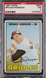 1967 Topps #600 Brooks Robinson High Number PSA NM 7