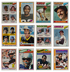 1977-1979 Topps Baseball & Football Near Complete Set Collection (5) with (3,150+ Total Cards) & Many Hall of Famers/Rookies - Clean!