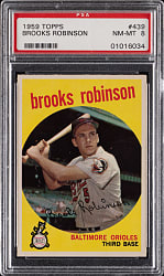 1959 Topps #439 Brooks Robinson PSA NM-MT 8