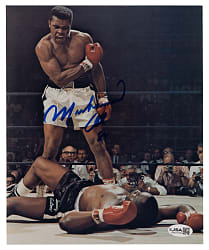 Muhammad Ali Signed & Dated Iconic Photo with Full JSA LOA