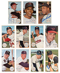 1964 Topps Giants Signed Collection (11) with Cepeda, Oliva & B. Robinson
