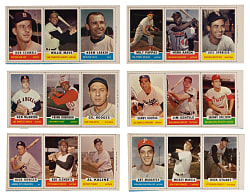 1962 Bazooka Panels Partial Set (11/15) with Aaron, Clemente, Koufax, Mantle & Mays - (33 Total Cards)