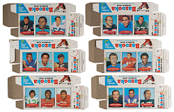 1971 Bazooka Football Complete Unfolded Box Set (12) - (36 Total Cards)