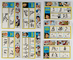 1968 Bazooka Box High-Grade Near Complete Set (11/15) with (8) Hall of Famers Including Roberto Clemente - (44 Total Cards)