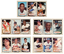 1964 Bazooka Panels High-Grade Group (5) with (4) Hall of Famers - (15 Total Cards)