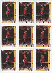 1991-1992 Upper Deck Basketball #1 Michael Jordan Promo Card Collection (35)
