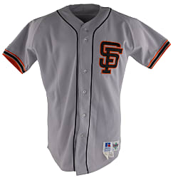 1991 Robby Thompson San Francisco Giants Game-Used Road Jersey