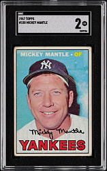 1967 Topps #150 Mickey Mantle SGC GOOD 2