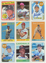 1951-1993 Signed Card Collection (114) with (19) Hall of Famers