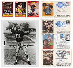 Washington Redskins Signed Flats Collection (14) with Sammy Baugh, John Riggins, (2) Art Monk