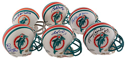 Miami Dolphins Signed Mini-Helmet Group (6) with Dan Marino