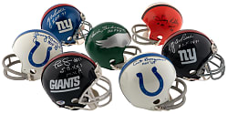 Autographed Mini-Helmet Collection (18) - All with Inscriptions