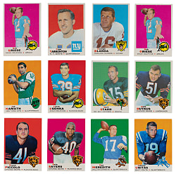 1969 Topps Football Collection (326) Total with Near Complete Set (246/263) Plus (80) Dupes