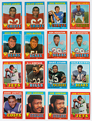 1971 Topps Football Near Complete Set (253/263) Plus (5) Duplicates - Clean!