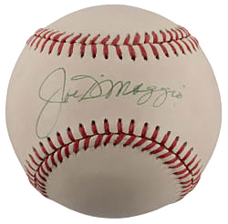 Joe DiMaggio Single-Signed OAL/Brown Baseball - Clean!