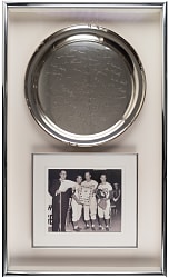 1957 Gil Hodges Night Sterling Silver Tray Presented by Brooklyn Dodgers Teammates from Hodges Estate