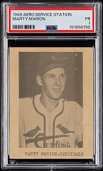 Newly Discovered 1949 Aero Service Station Marty Marion PSA POOR 1 - Only Known or Graded!