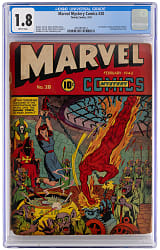 1942 Timely Comics Marvel Mystery Comics #28 Bondage Torture Cover - CGC 1.8