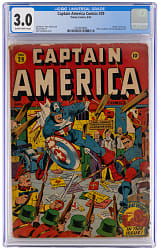 1943 Timely Comics Captain America Comics #29 Cap & Bucky Battle Nazi Firing Squad Cover - CGC 3.0