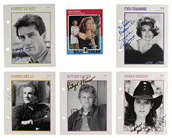 Actor/Actress Signed Flats Collection (13) with Robert DeNiro & Susan Sarandon
