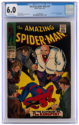 1967 Marvel Comics Amazing Spider-Man #51 Second Kingpin, First Cover - CGC 6.0