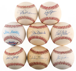 Single-Signed Hall of Fame Baseball Collection (20)