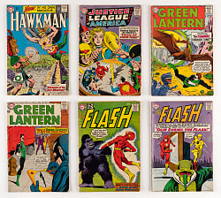 1962-1967 DC Super-Hero Comic Collection (20) with Justice League of America, Flash, Green Lantern & Hawkman