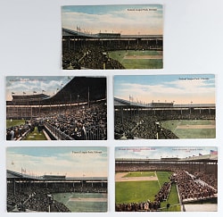 1914 & 1915 Chicago Federal League Stadium Postcards Group (5)