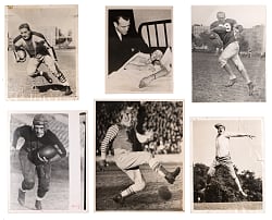 1920s-1930s NFL News Service & Original Photos Collection (10) with Jim Thorpe, Red Grange & Bronko Nagurski
