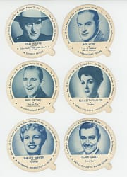 1952 Dixie Cup Nelson's Ice Cream Complete Set (24) Lids - Sharp!