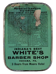 Rare 1914 Pittsburgh Pirates/Rebels Dual-Sided National League/Federal League Pocket Schedule