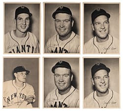 1948-1949 New York Giants Picture Pack Collection (44) with 1948 Complete Set (25/25) Including Original Mailer (2)
