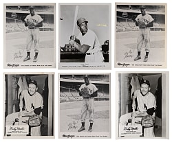 1950s-1960s Rawlings, Wilson & MacGregor Advisory Staff Photos Collection (33) with (4) Willie Mays, (2) Mickey Mantle