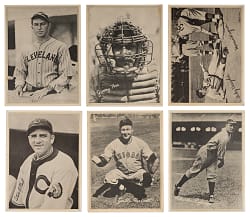 1936 R311 Leather Collection (6) with (4) Hall of Famers Including Jimmie Foxx & Honus Wagner