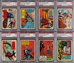 1957 Topps Isolation Booth Near Complete Set (82/88) with (8) PSA Graded Plus (42) Duplicates - (124) Total Cards