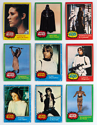 1977 Star Wars Series 1-4 Complete Run with #1 Luke Skywalker Rookie - (264 Total Cards)