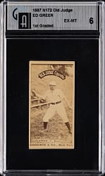 1887 N172 Old Judge Ed Greer GAI EX-MT 6