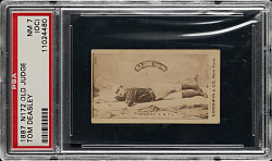 1887 N172 Old Judge Tom Deasley New York PSA NM 7(oc)