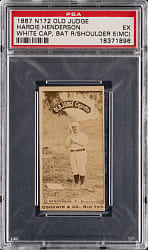 1887 N172 Old Judge Hardie Henderson Brooklyn PSA EX 5 (mc)