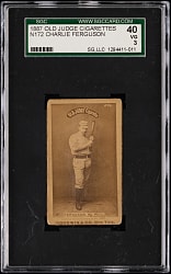 1887 N172 Old Judge Charlie Ferguson SGC VG 3