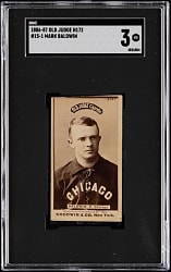 1887 N172 Old Judge Mark Baldwin SGC VG 3