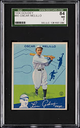 1934 Goudey #45 Oscar Melillo SGC NM 7