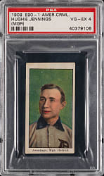 1909 E90-1 American Caramel Hughie Jennings PSA VG-EX 4