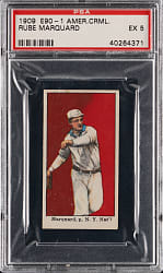 1909 E90-1 American Caramel Rube Marquard PSA EX 5 - Population 1 with One Higher