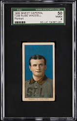 1909-1911 T206 White Border Rube Waddell Portrait SGC VG/EX 4