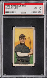 1909-1911 T206 White Border Elmer Flick PSA VG-EX 4
