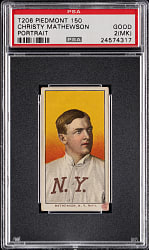 1909-1911 T206 White Border Christy Mathewson Portrait PSA GOOD 2 (mk)