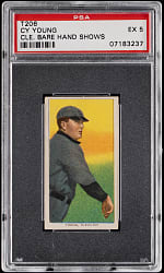 1909-1911 T206 White Border Cy Young Bare Hand Shows PSA EX 5